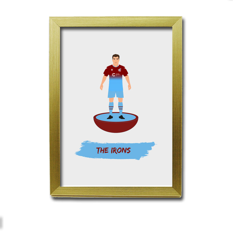 Scunthorpe Football Club gift - The Irons - Tiny Men Big Balls Poster