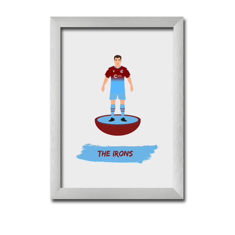 Scunthorpe Football Club gift - The Irons - Tiny Men Big Balls Poster