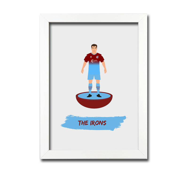 Scunthorpe Football Club gift - The Irons - Tiny Men Big Balls Poster