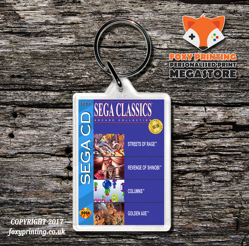 Sega Classics Arcade Collection 4 In 1 Game Inspired Retro Gaming Keyring