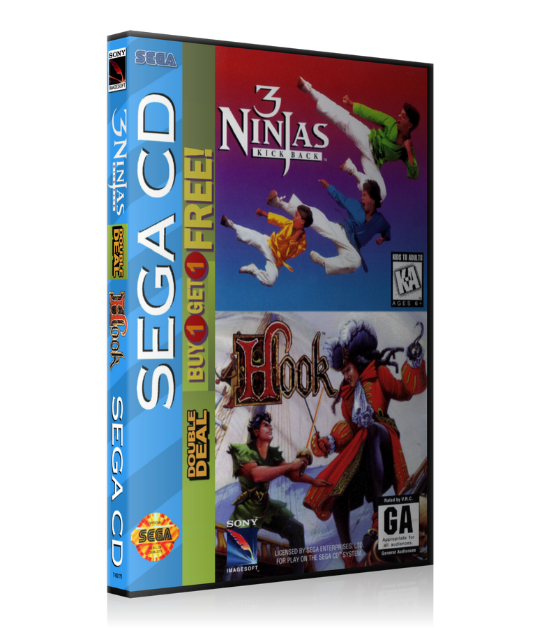 3 ninjas kick back hook REPLACEMENT Retro Gaming Case