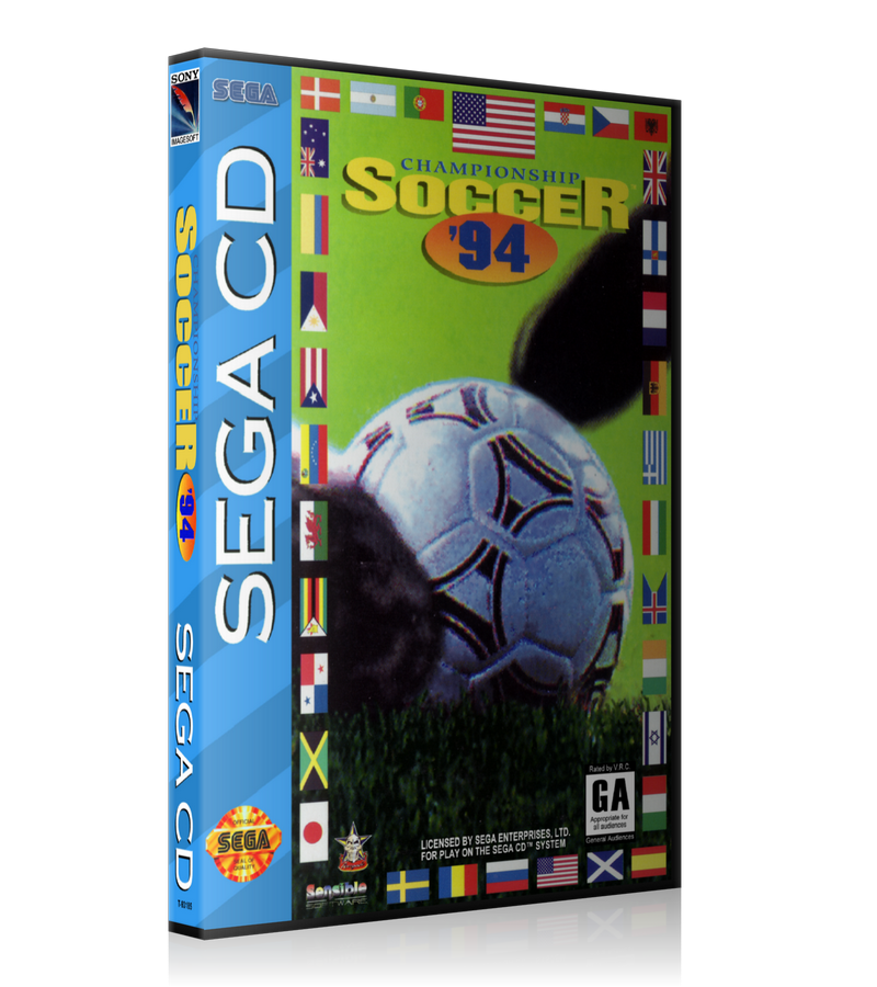 Championship soccer 94 REPLACEMENT Retro Gaming Case