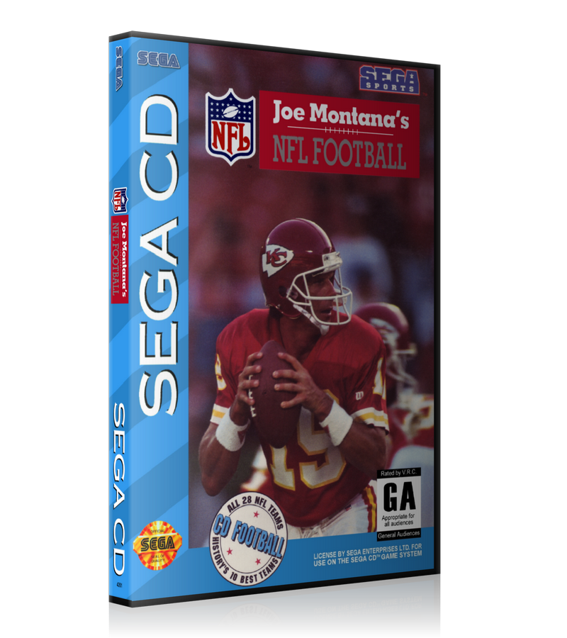 Joe montanas nfl football REPLACEMENT Retro Gaming Case