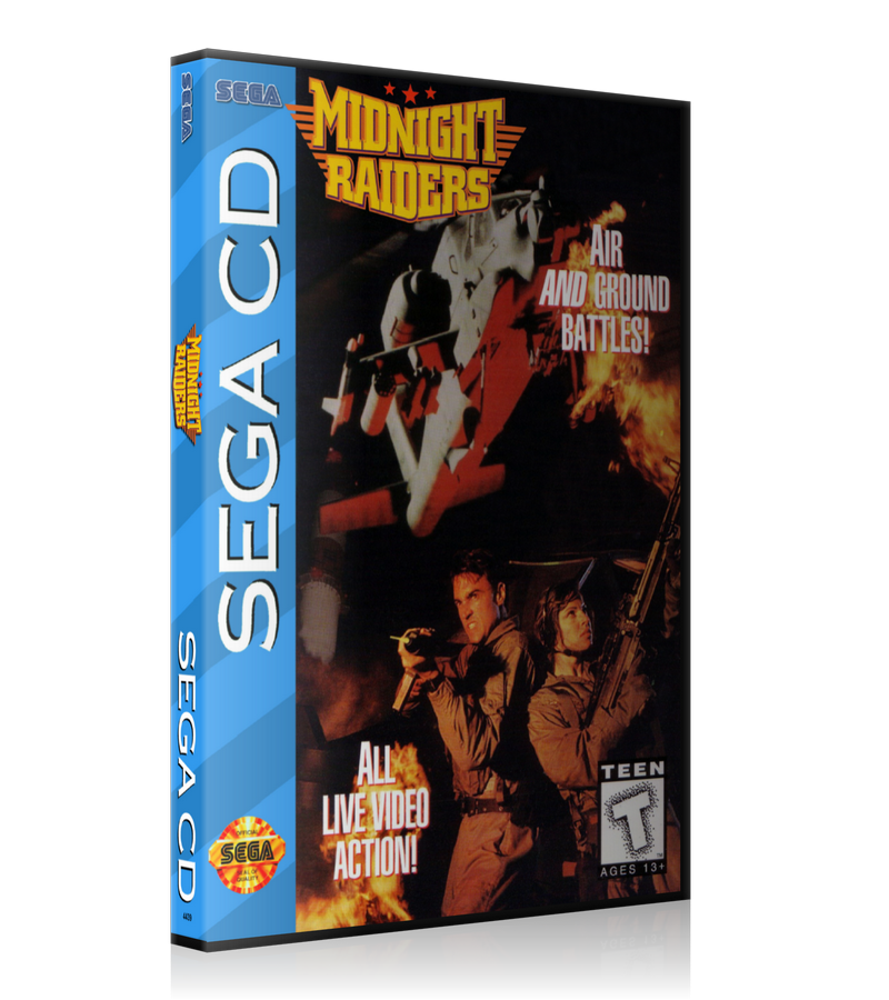 Midnight raiders REPLACEMENT Retro Gaming Case