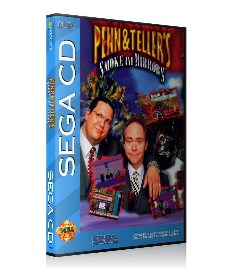Penn and teller REPLACEMENT Retro Gaming Case
