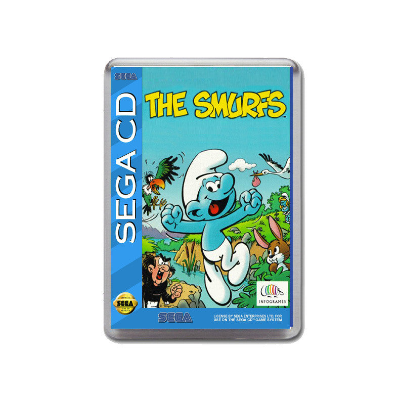 Sega cd Thesmurfs Sega Mega CD Game Inspired Retro Gaming Magnet