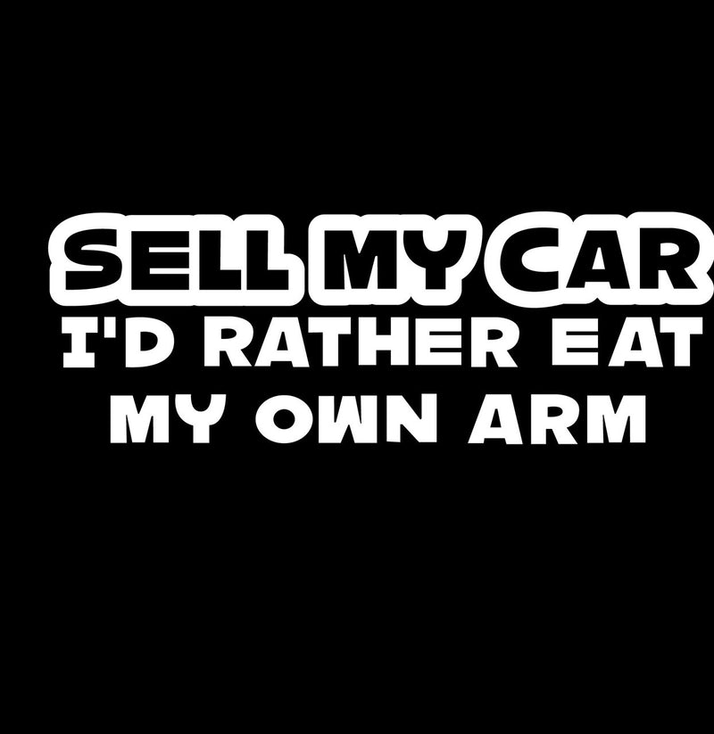 Sell My Car Novelty Vinyl Car Sticker