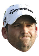Sergio Garcia GOLF 2018 Celebrity Face Mask Fancy Dress Cardboard Costume Mask