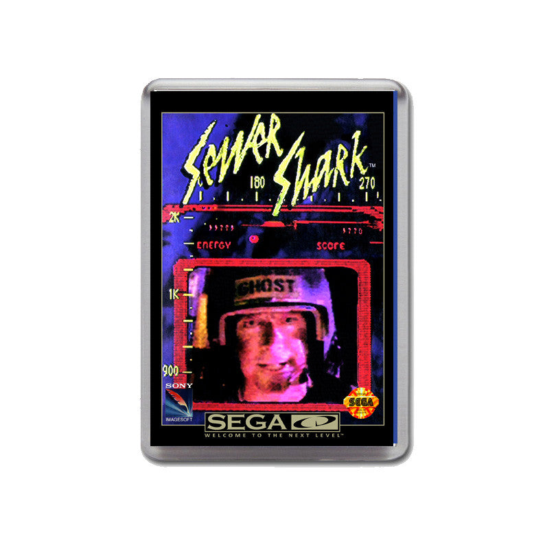 Sewer shark 3 Sega Mega CD Game Inspired Retro Gaming Magnet