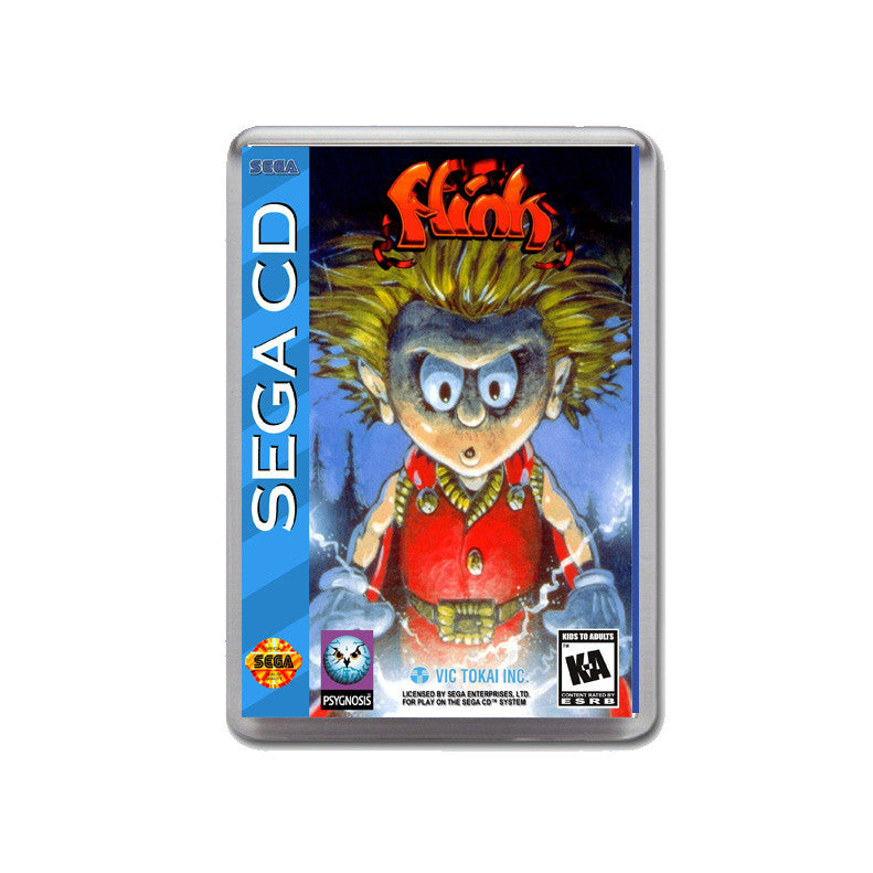 Sflink Sega Mega CD Game Inspired Retro Gaming Magnet