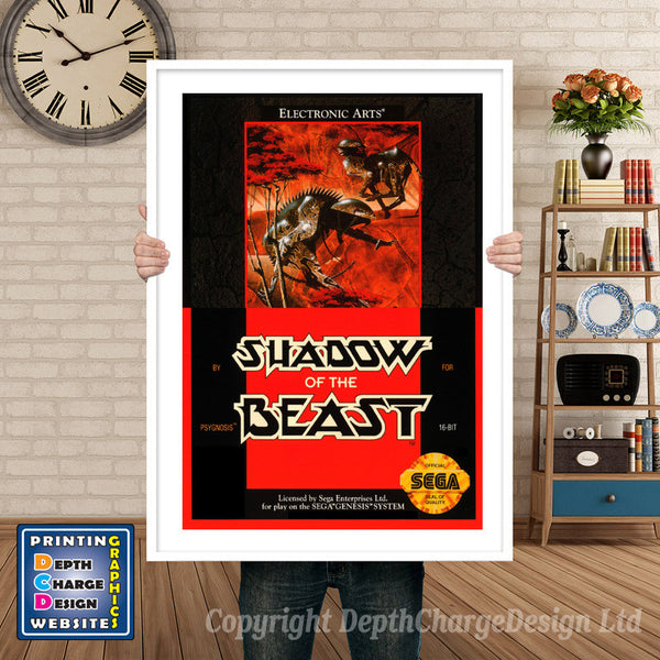 Shadow Of The Beast - Sega Megadrive Inspired Retro Gaming Poster