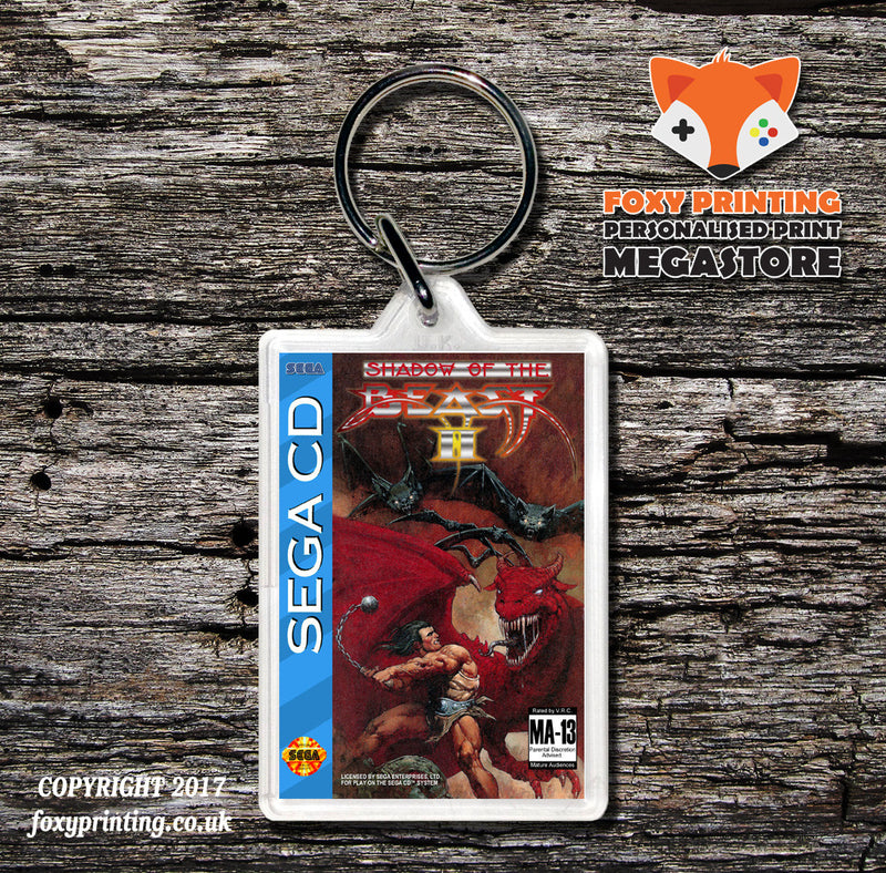 Shadow Of The Beast Ii Game Inspired Retro Gaming Keyring