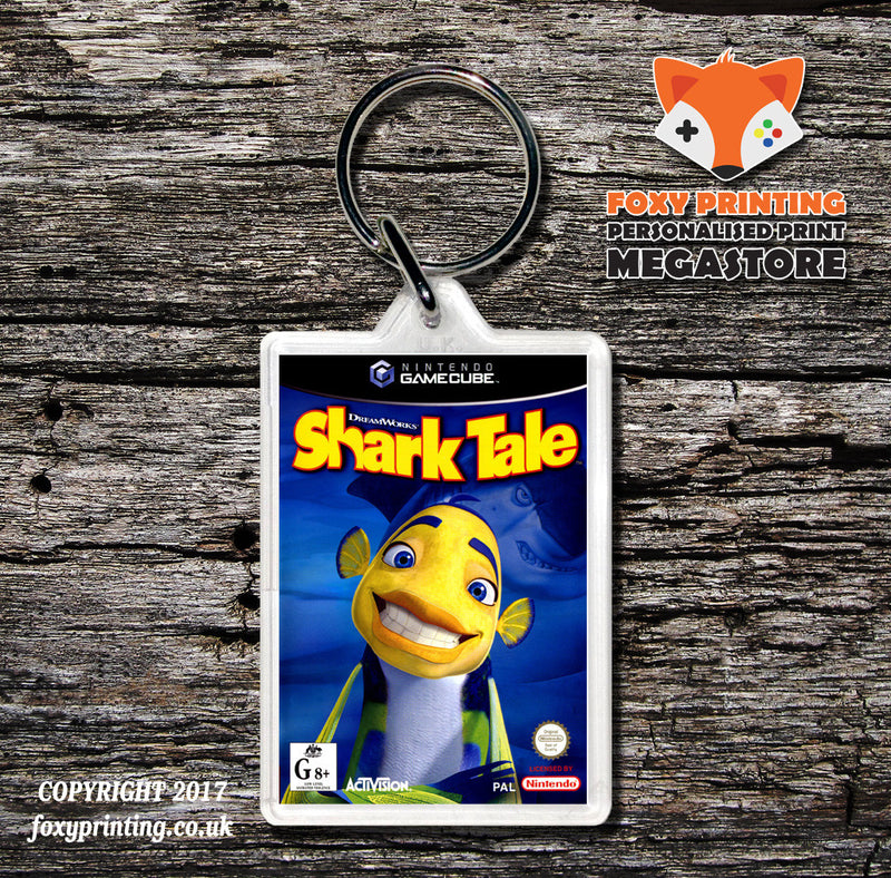 Shark Tale Au Gamecube Game Inspired Retro Gaming Keyring