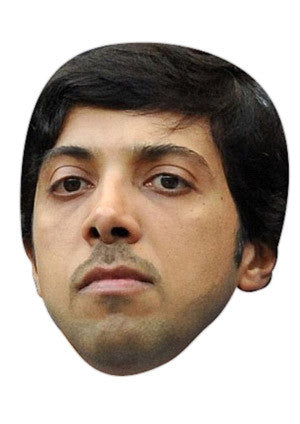 Sheikh Mansour Celebrity Face Mask Fancy Dress Cardboard Costume Mask