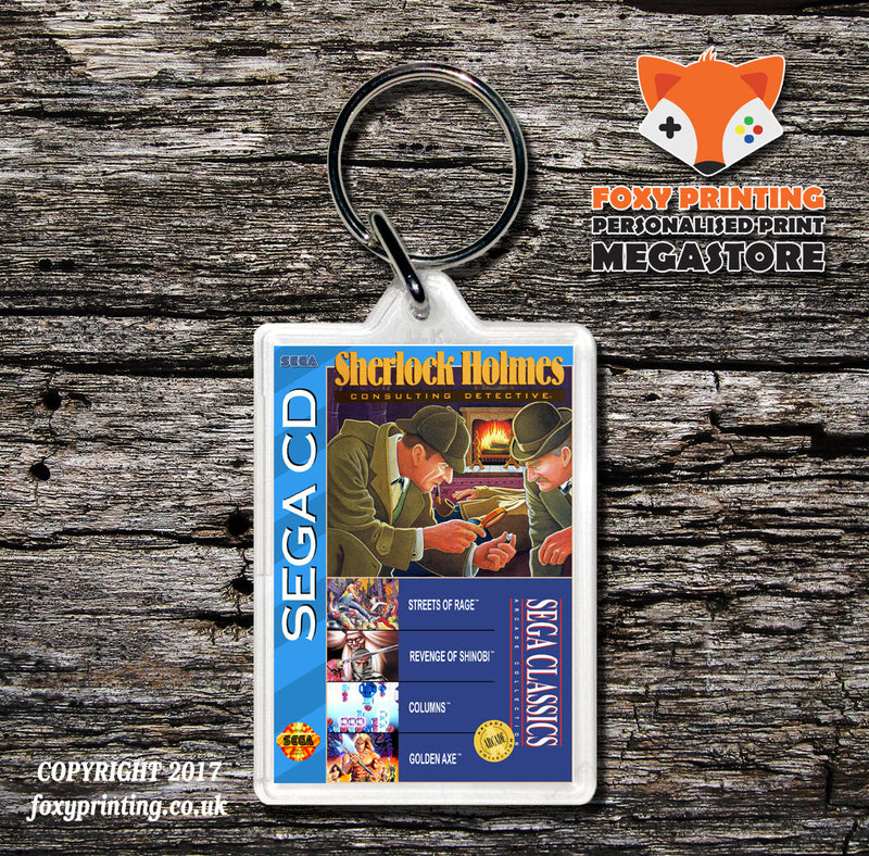 Sherlock Holmes 4 In 1 Classics Game Inspired Retro Gaming Keyring