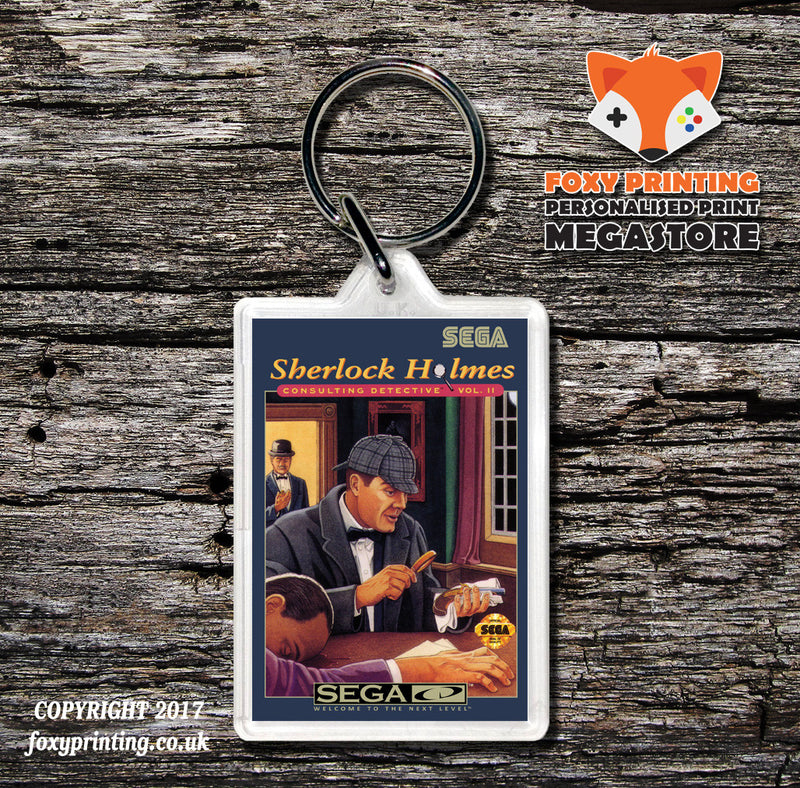 Sherlock Holmes Vol2 3 Game Inspired Retro Gaming Keyring