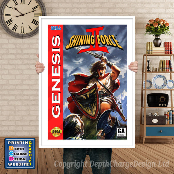 Shining Force 2 - Sega Megadrive Inspired Retro Gaming Poster