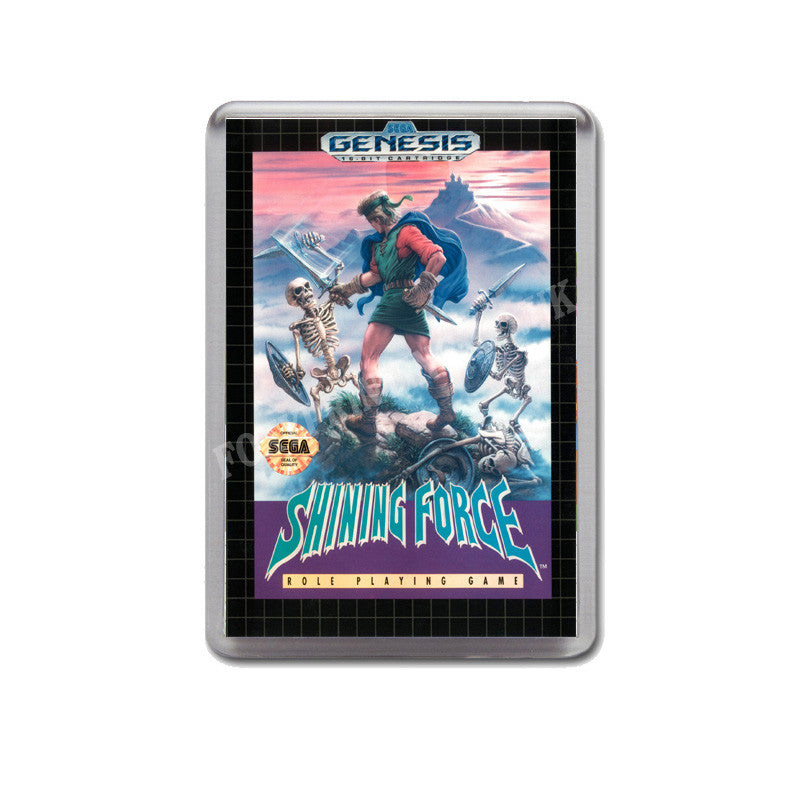 Shining Force Game Style Inspired Sega Megadrive Retro Video Gaming Magnet