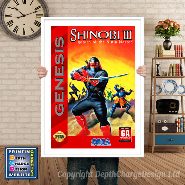 Shinobi3 - Sega Megadrive Inspired Retro Gaming Poster