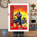 Shinobi3 - Sega Megadrive Inspired Retro Gaming Poster A4 A3 A2 Or A1