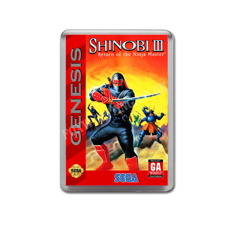 Shinobi 3 Game Style Inspired Sega Megadrive Retro Video Gaming Magnet