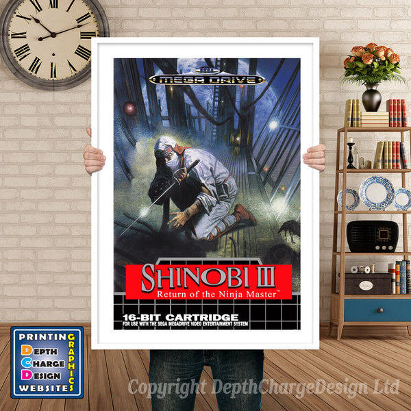 Shinobi 32 - Sega Megadrive Inspired Retro Gaming Poster