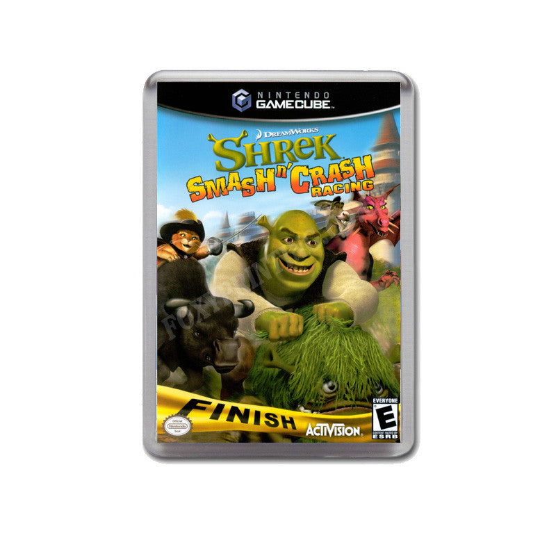 Shrek Smash And Crash Racing Style Inspired Game Gamecube Retro Video Gaming Magnet