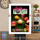 Side Pocket - Sega Megadrive Inspired Retro Gaming Poster A4 A3 A2 Or A1