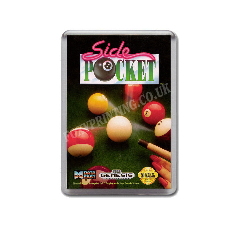 Side Pocket Game Style Inspired Sega Megadrive Retro Video Gaming Magnet