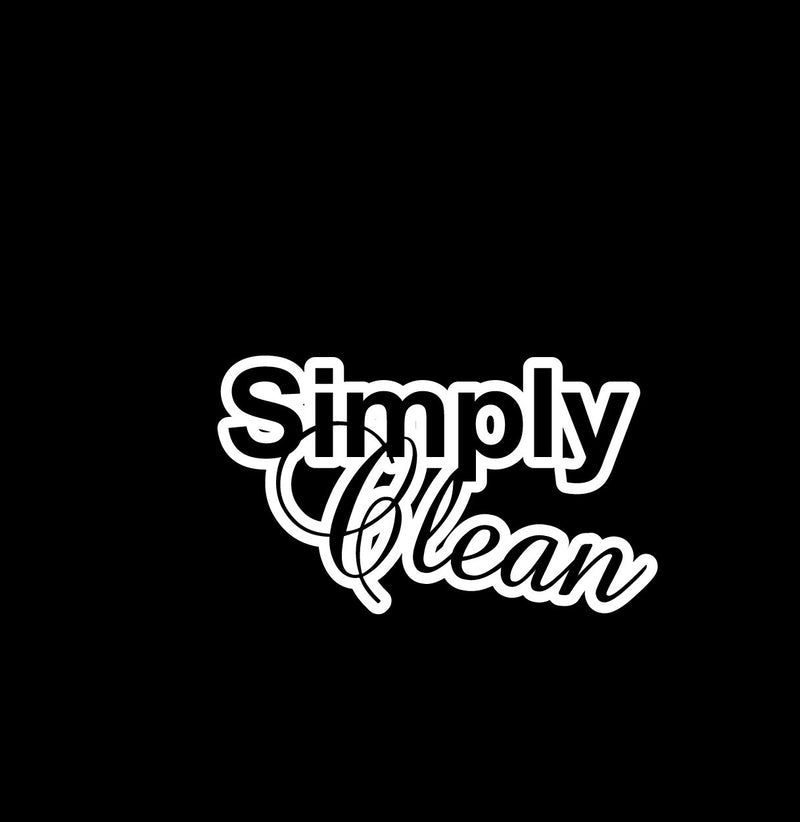 Simply Clean Novelty Vinyl Car Sticker