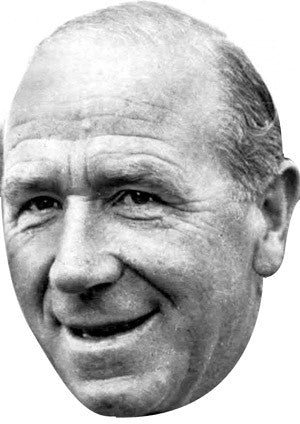 Sir Matt Busby Celebrity Face Mask Fancy Dress Cardboard Costume Mask