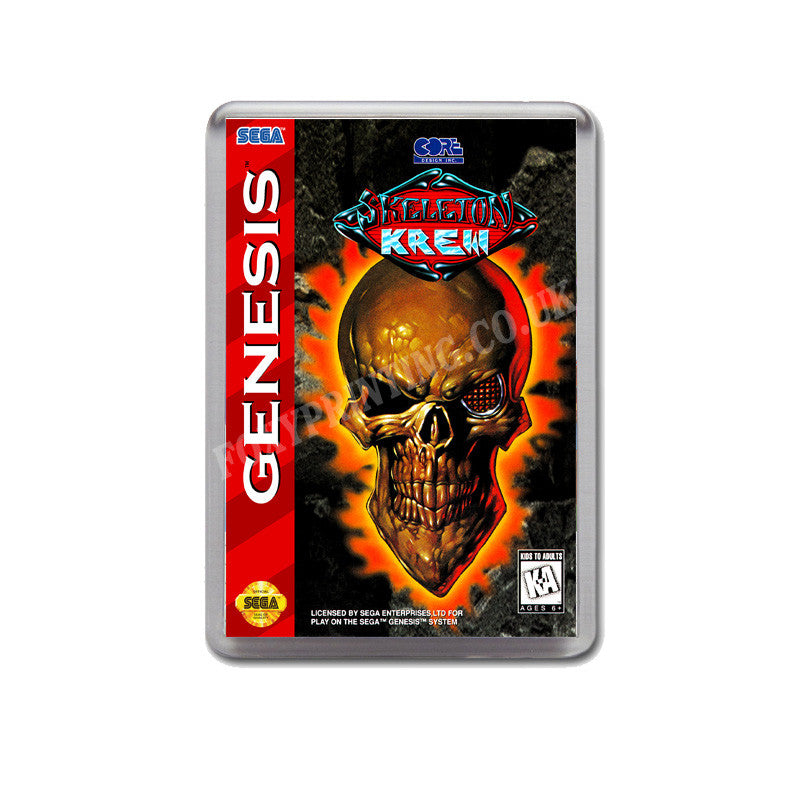 Skeleton Krew Game Style Inspired Sega Megadrive Retro Video Gaming Magnet