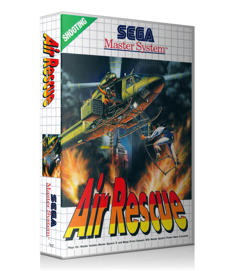 Air Rescue EU Sega Master System REPLACEMENT GAME Case Or Cover