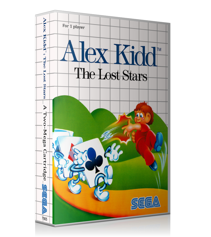 Alex Kidd The Lost Stars AU Sega Master System REPLACEMENT GAME Case Or Cover