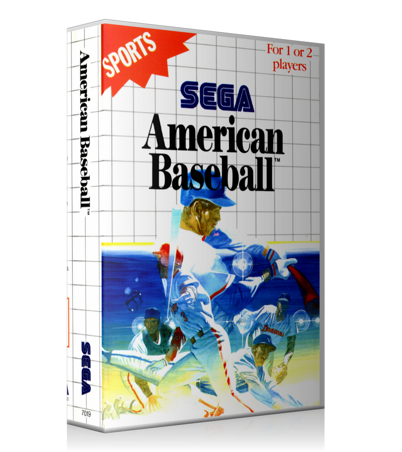 American Baseball AU Sega Master System REPLACEMENT GAME Case Or Cover