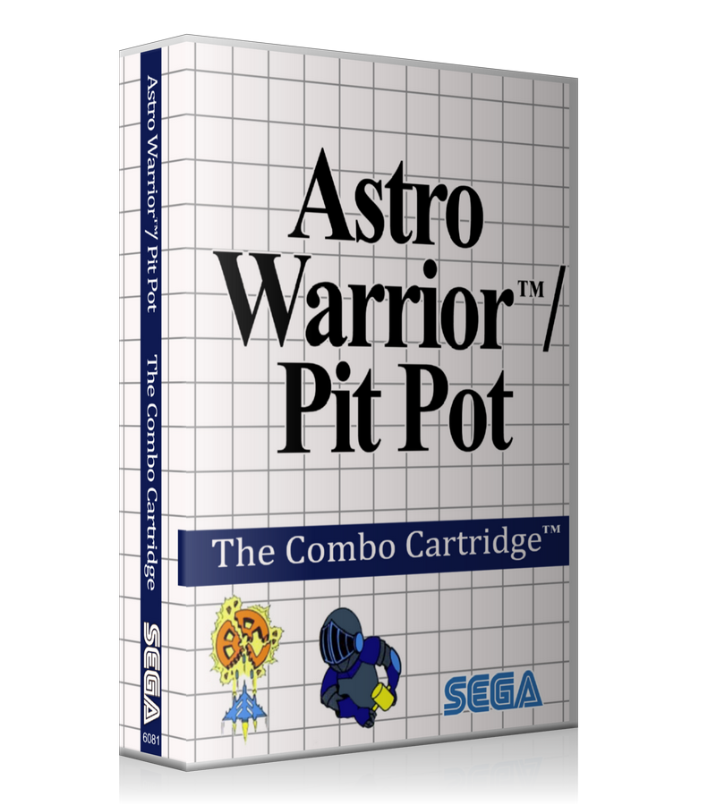 Astro Warrior Pit Pot EU Sega Master System REPLACEMENT GAME Case Or Cover