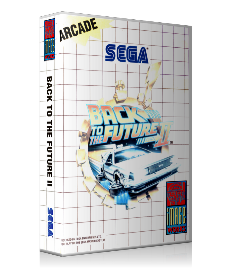 Back To The Future II AU Sega Master System REPLACEMENT GAME Case Or Cover