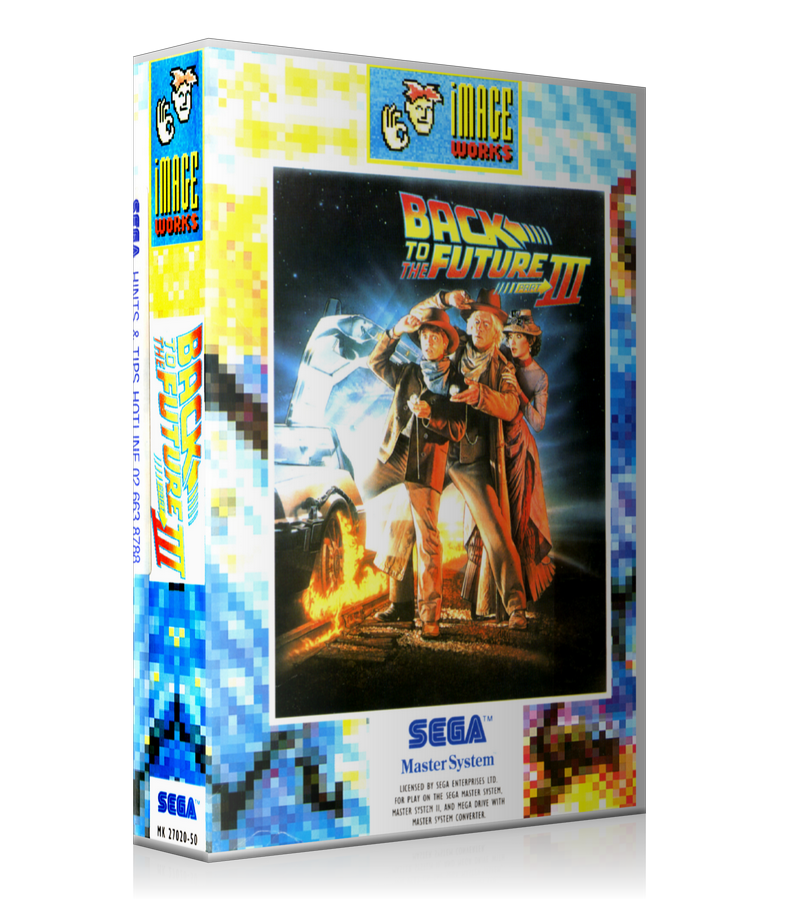 Back To The Future III AU Sega Master System REPLACEMENT GAME Case Or Cover (Copy)