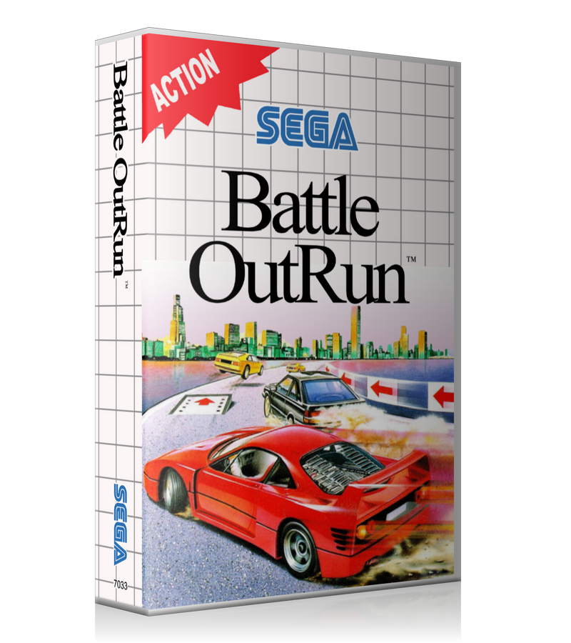 Battle Out Run EU Sega Master System REPLACEMENT GAME Case Or Cover