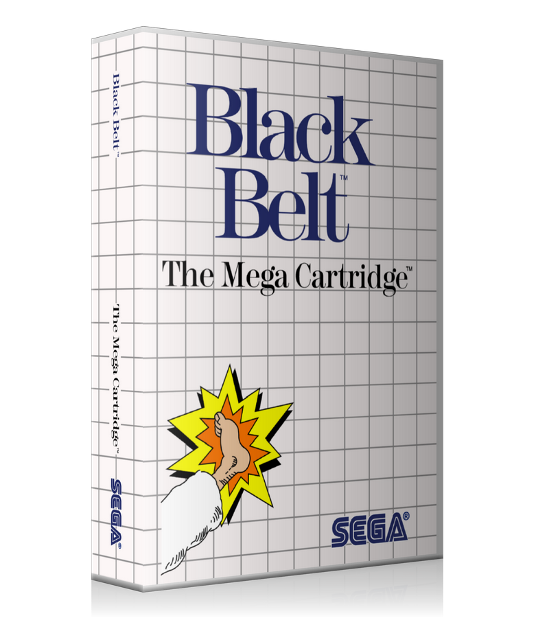 Black Belt Sega Master System REPLACEMENT GAME Case Or Cover