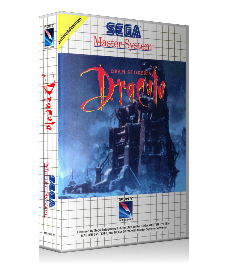 Bram Stokers Dracula AU Sega Master System REPLACEMENT GAME Case Or Cover