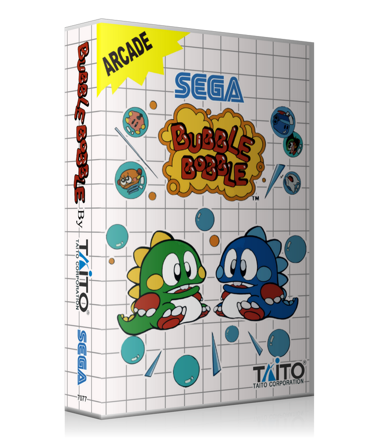 Bubble Bobble EU Sega Master System REPLACEMENT GAME Case Or Cover