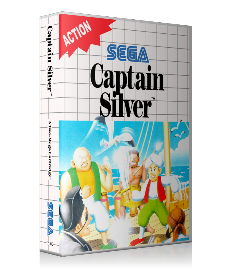 Captain Silver EU Sega Master System REPLACEMENT GAME Case Or Cover