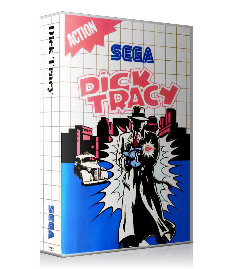 Dick Tracy AU Sega Master System REPLACEMENT GAME Case Or Cover