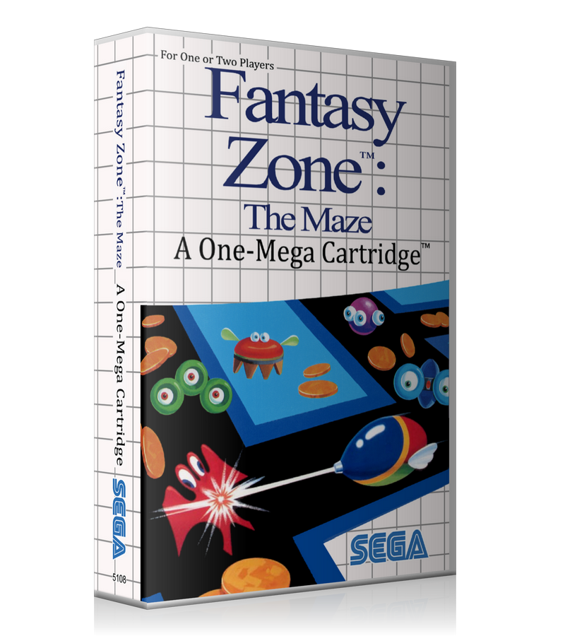 Fantasy Zone The Maze EU Sega Master System REPLACEMENT GAME Case Or Cover