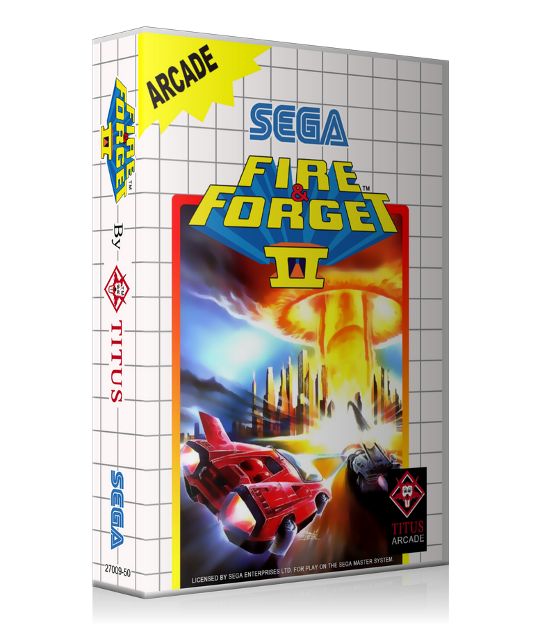 Fire And Forget2 EU Sega Master System REPLACEMENT GAME Case Or Cover