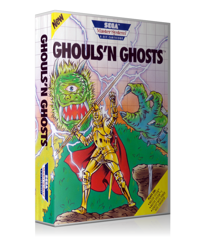 Ghoulsn Ghosts Sega Master System REPLACEMENT GAME Case Or Cover