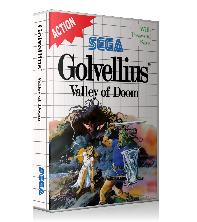 Golvellius Valley Of Doom Sega Master System REPLACEMENT GAME Case Or Cover