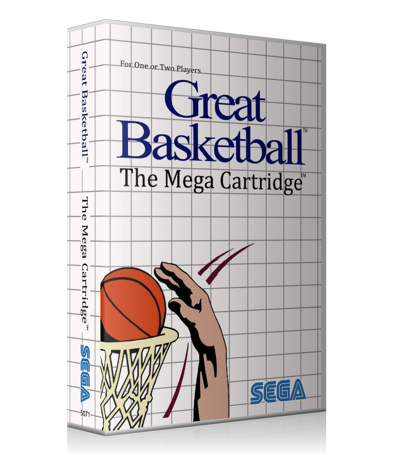 Great Basketball EU Sega Master System REPLACEMENT GAME Case Or Cover