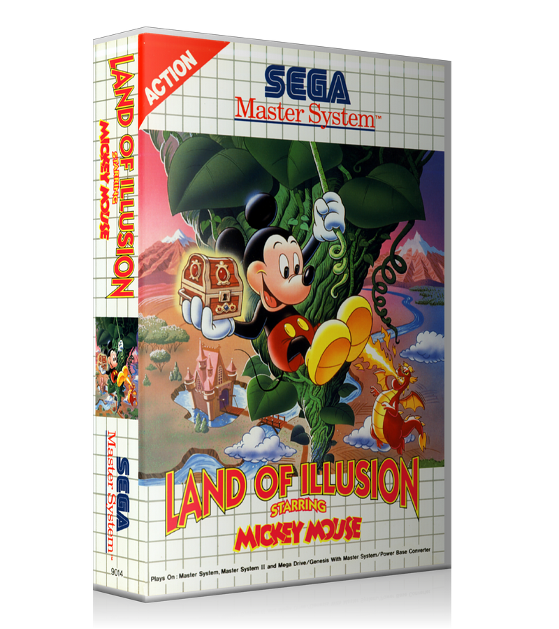 Land Of Illusion Starring Mickey Mouse EU Sega Master System REPLACEMENT GAME Case Or Cover